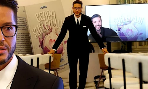 Jorge și-a lansat cartea “Ceapa sufletului”    Familia i-a fost alături vedetei   Ce spune artistul despre cum simte prezența tatălui său care nu mai este printre noi