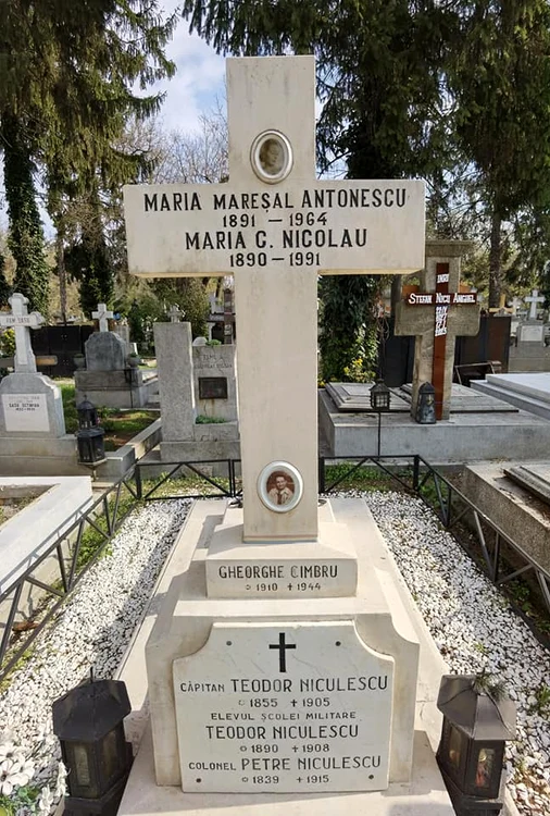 Locul unde a fost înmormântată Maria Antonescu FOTO Cimitirul Bellu