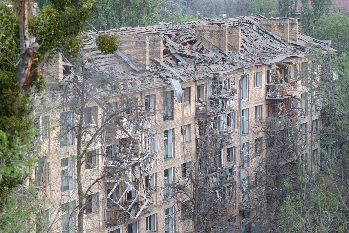 Distrugeri provocate în Kiev după atacul de azi-noapte FOTO: Profimedia