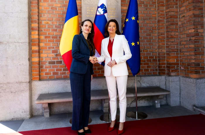 Oana Țoiu și Tanja Fajon/FOTO: MAE