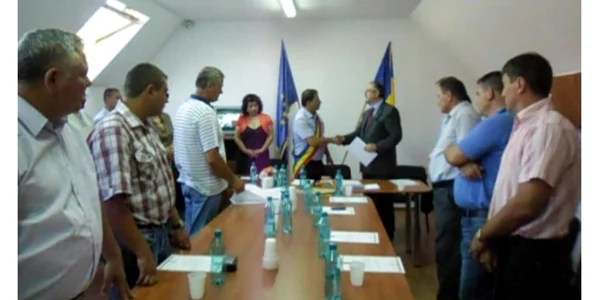Numirea în funcţie a primarului de Sâmbăta