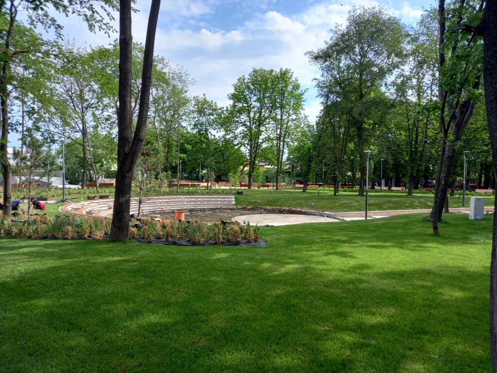 O parte din zona reabilitată a Parcului Bălcescu Foto Ştefan Borcea