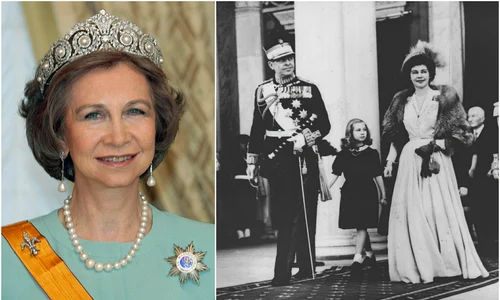 Regina Sofia a Spaniei cu părinții ei, Regele Pavlos și Regina Frederika ai Greciei   Profimedia jpg