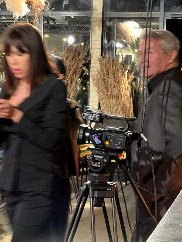 Denise Rifai, în compania lui Dan Bittman, la un eveniment monden din Capitală