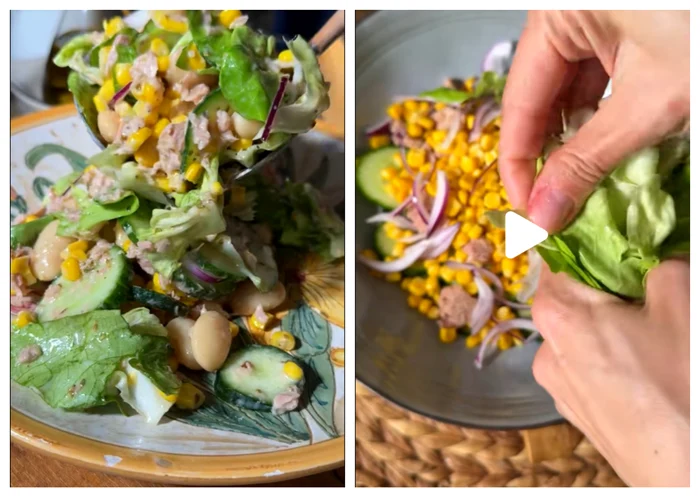 Gustarea ideală sățioasă și rapidă / FOTO: Colaj captură video TikTok