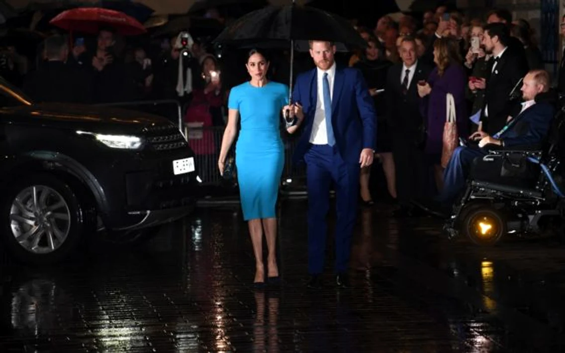 Meghan şi Harry prima apariţie dupa Megxit. FOTO EPA-EFE