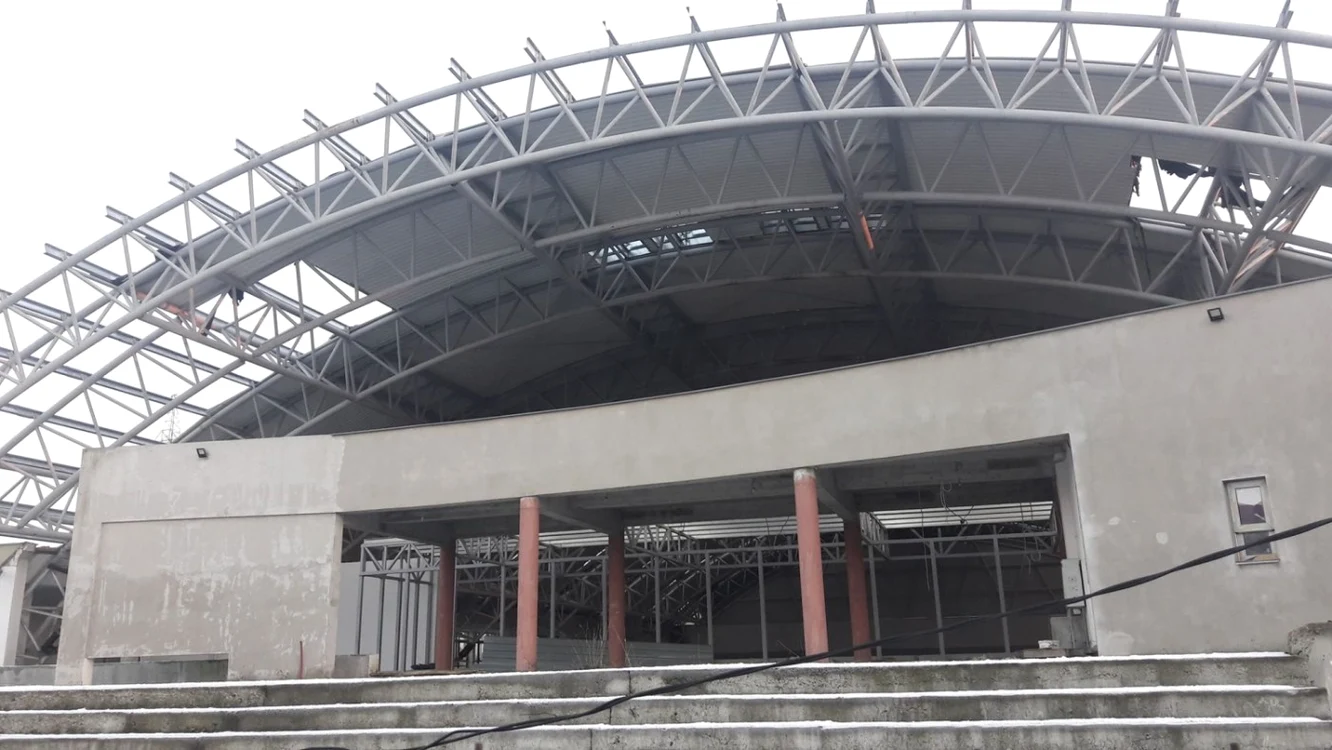 Arena Politehnicii se construiește de 13 ani FOTO Ștefan Both