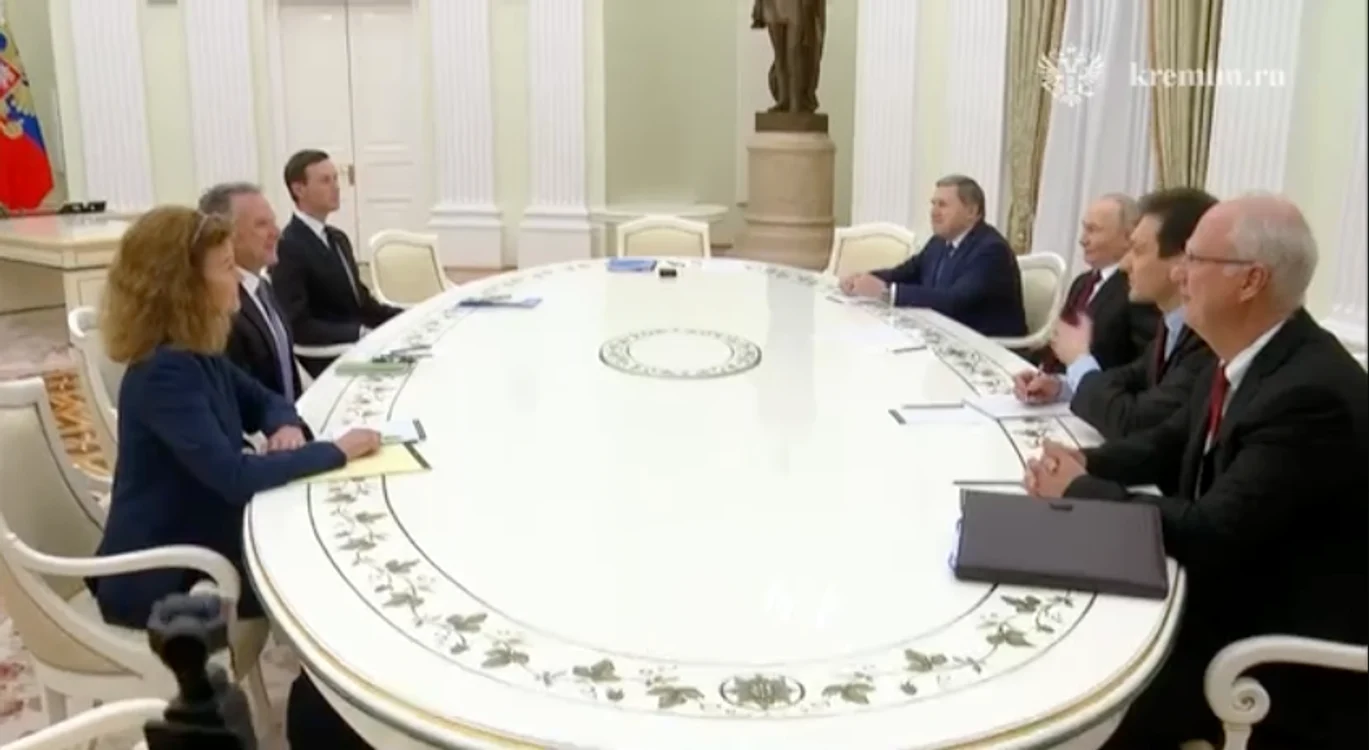 Delgația americană primită de Putin la Kremlin/FOTO:X