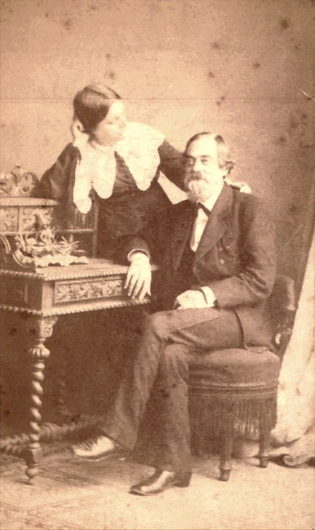 Maria Rosetti, alături de soțul ei C.A. Rosetti