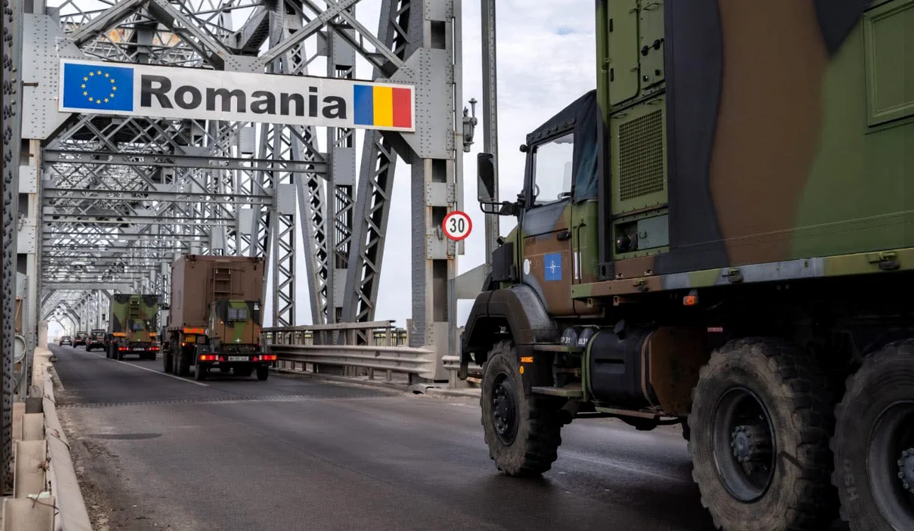 Militarii francezi vor traversa granița pe la Giurgiu. FOTO: Ministerul Apărării Naționale/Facebook 