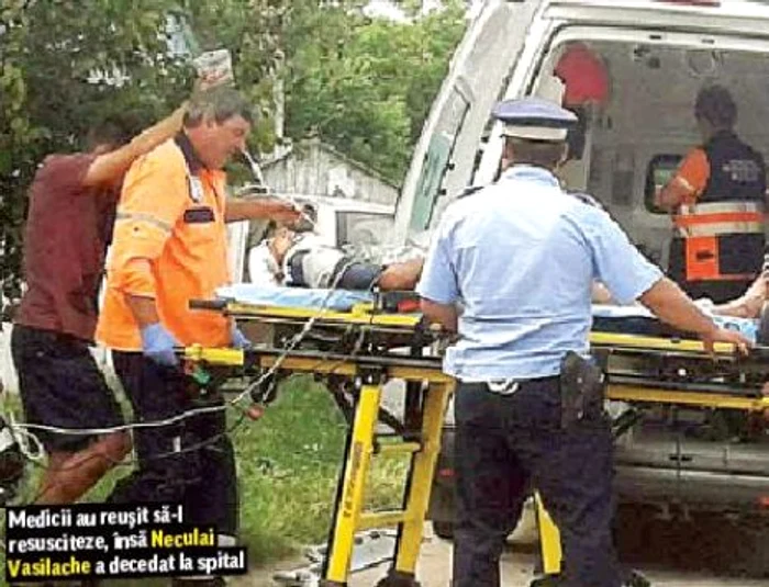 Medicii au reuşit să-l resusciteze, însă Neculai Vasilache a decedat la spital
