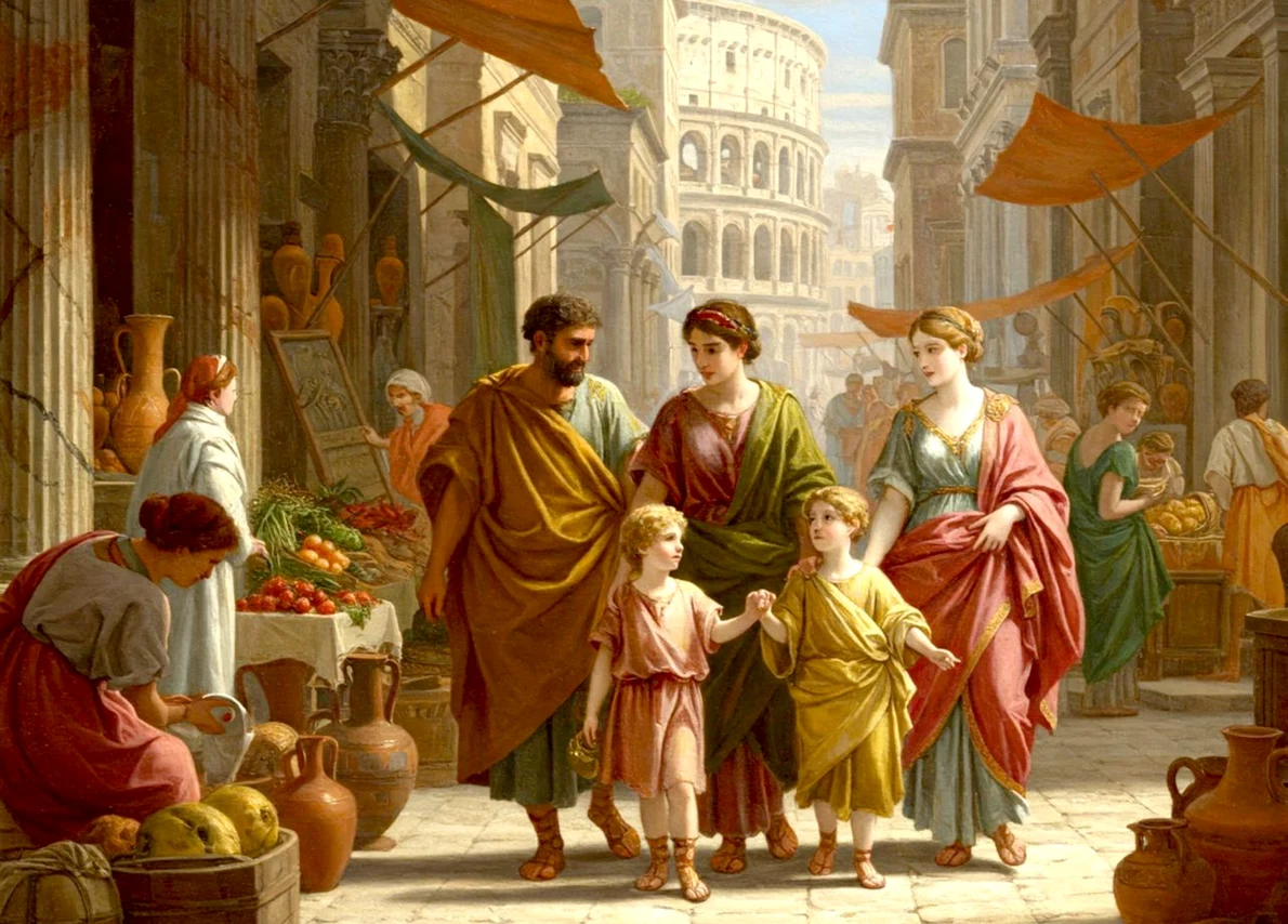 Familie romană (© PublicDomainPictures.net)