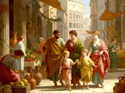 Familie romană (© PublicDomainPictures.net)