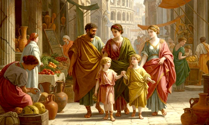 Familie romană (© PublicDomainPictures.net)