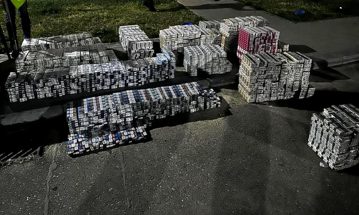 Țigările de contrabandă proveneau din Republica Moldova FOTO ITPF Iași