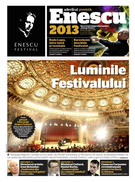 “Adevărul” prezintă festivalul George Enescu! jpeg