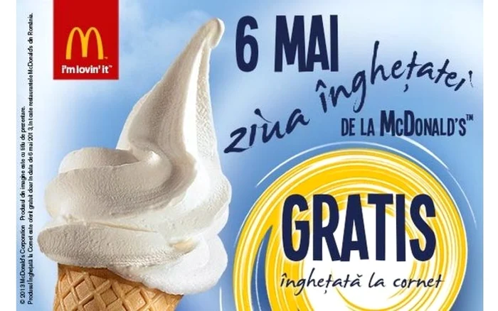 ziua inghetatei mcdonald's