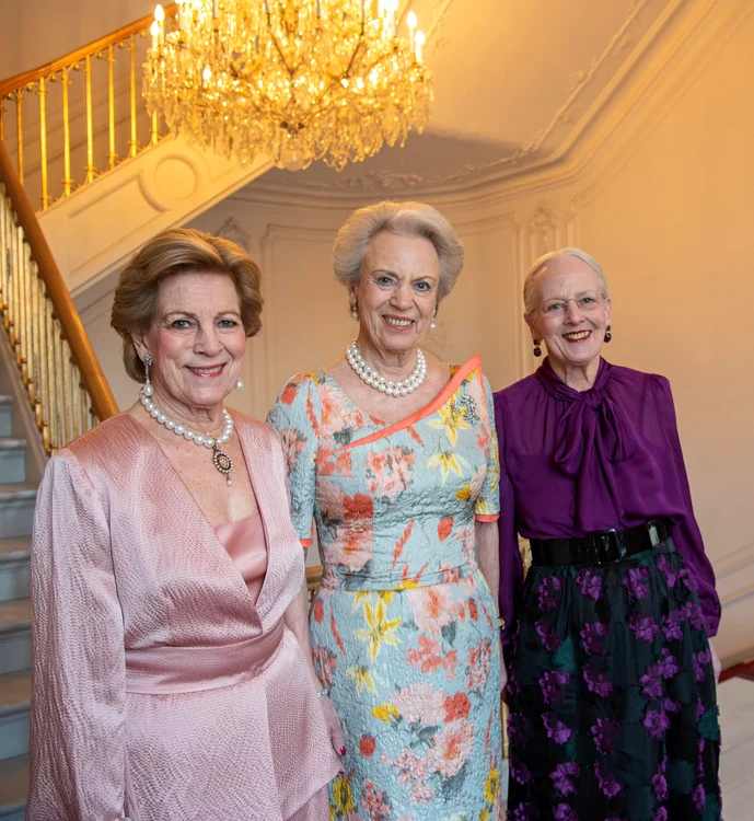 Regina Anne-Marie, Prințesa Benedikte și Regina Margrethe a II-a. FOTO: Casa Regală daneză