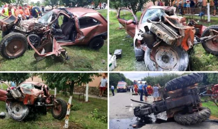 Accidentul a avut loc în 3 iulie 2021, în județul Arad FOTO aradon.ro 