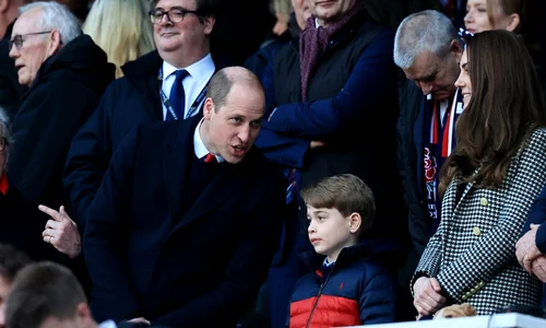 printul george la meciul de rugby