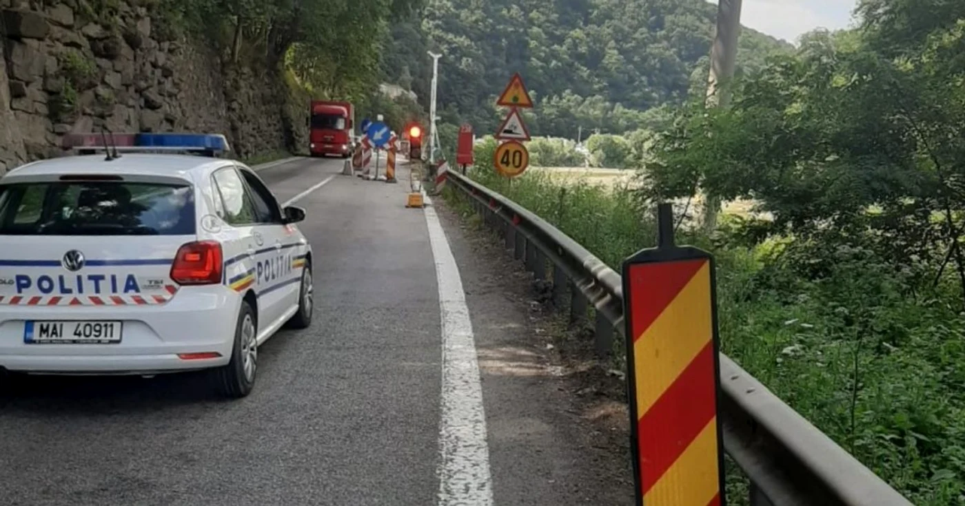 Restricţii de circulaţie pe Valea Oltului magine: Poliţia Română