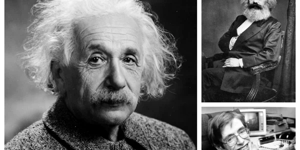 Einstein, Marx și Hawking Foto Wikipedia jpg