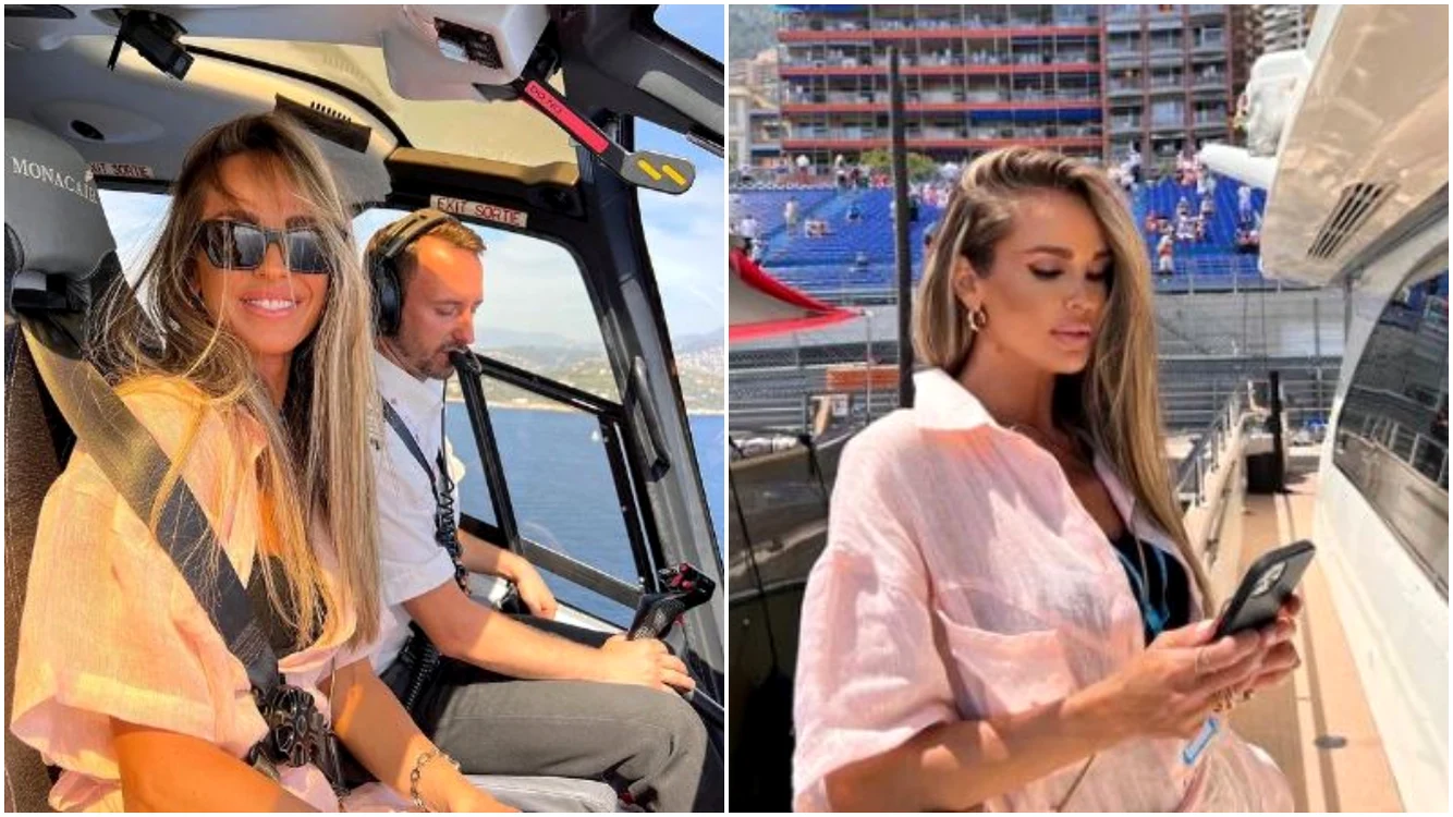 Vedeta a trăit o experiență totală la Monaco. Foto: colaj Instagram/Diana Munteanu