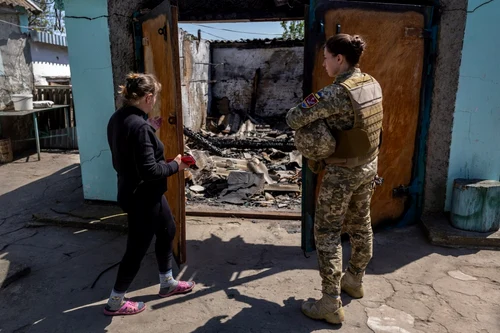 75 de zile de război Rusia -Ucraina Zagradivka. FOTO Gettyimages