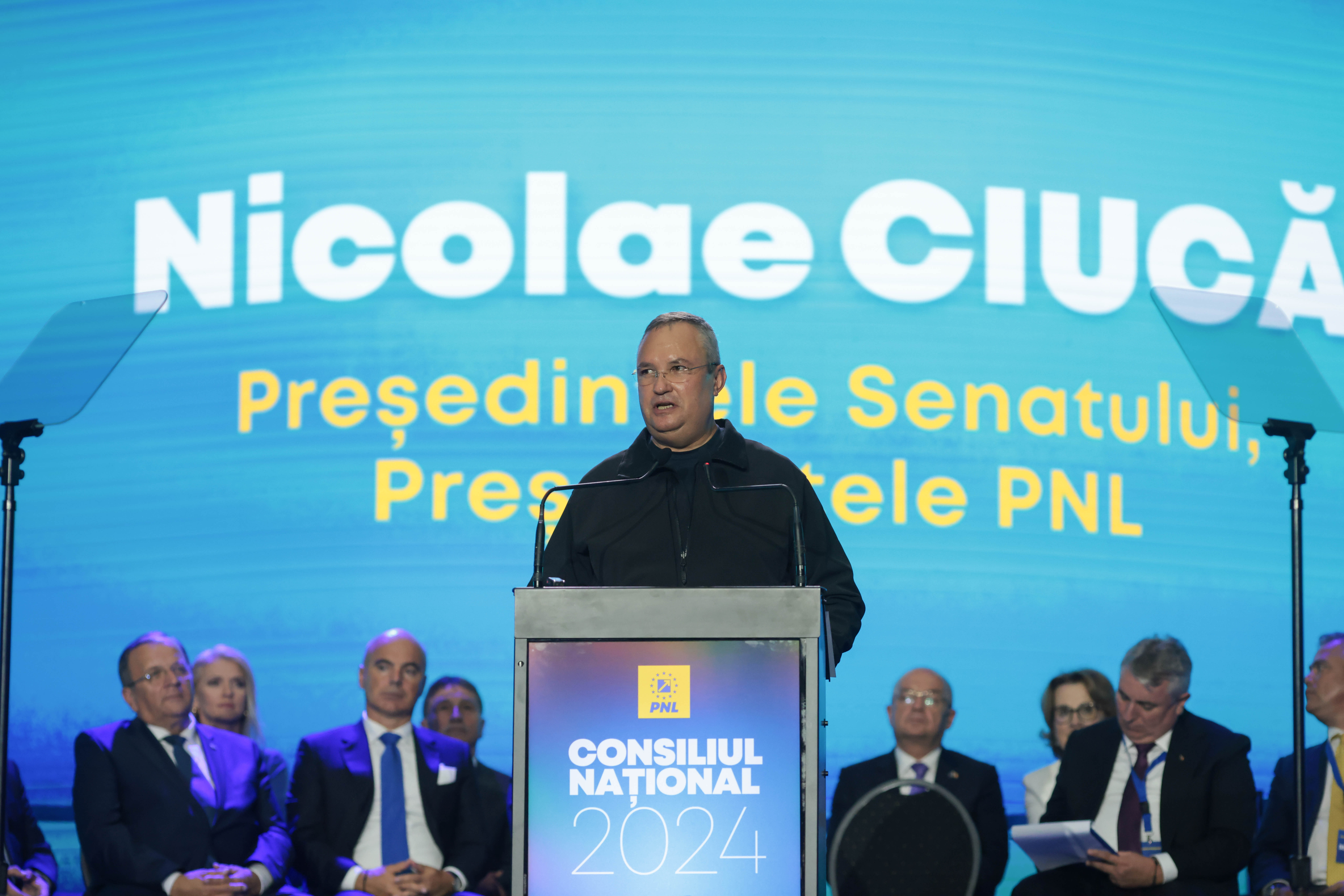 Şedinţa Consiliului Naţional al PNL în care Nicolae Ciucă a fost desemnat candidatul partidului pentru alegerile prezidențiale, la Palatul Parlamentului, în București. FOTO Inquam Photos / George Călin