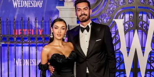 George Burcea si Viviana Sposub lansare serial Netflix Wednesday Foto profimedia 0738244776 jpg