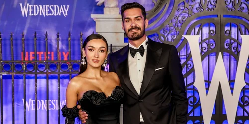George Burcea si Viviana Sposub lansare serial Netflix Wednesday Foto profimedia 0738244776 jpg
