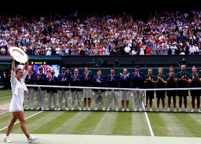 În 2019, Simona Halep a câștigat titlul la Wimbledon (Foto: EPA-EFE)