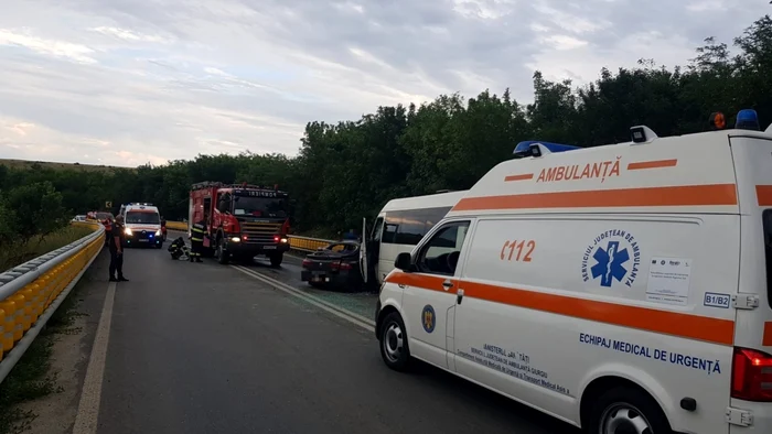 Accident Giurgiu FOTO ISU