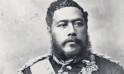 Regele Kalakaua din Hawaii, primul șef de stat care a vizitat Statele Unite ale Americii jpeg