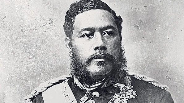 Regele Kalakaua din Hawaii, primul șef de stat care a vizitat Statele Unite ale Americii jpeg