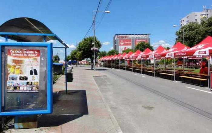 Bulevardul Alexandru Ioan Cuza a fost blocat pentru Festivalul Berii 2014 (FOTO: Mugurel Manea)