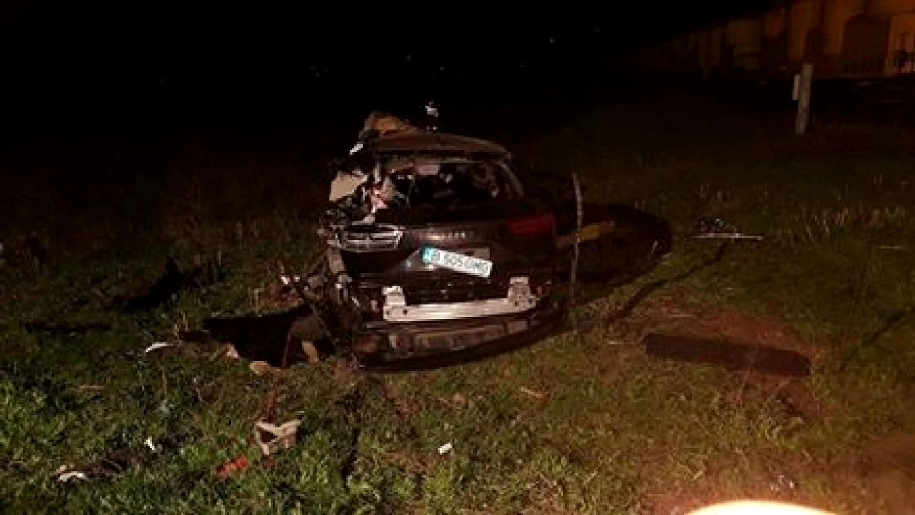 Tragedia s-a petrecut între localităţile Tariverde şi Mihai Viteazu FOTO ISU Dobrogea