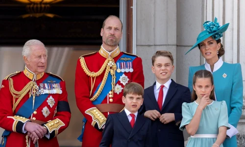 Regele Charles, Prințul William, Kate Middleton și copiii George, Charlotte și Louis foto profimedia jpg