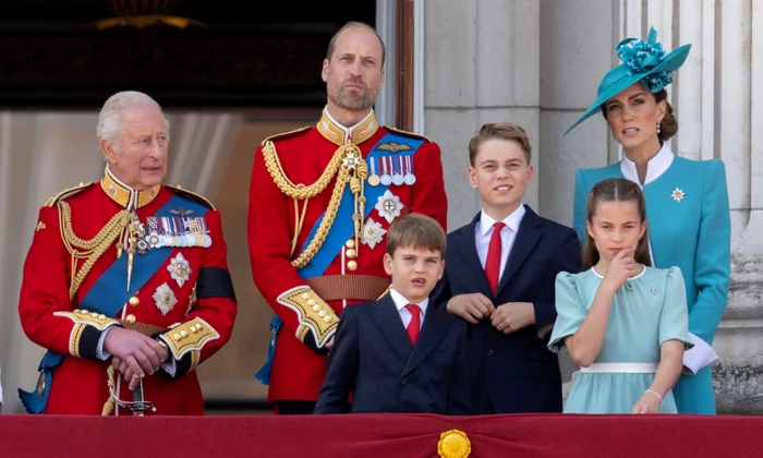 Regele Charles, Prințul William, Kate Middleton și copiii George, Charlotte și Louis foto profimedia jpg