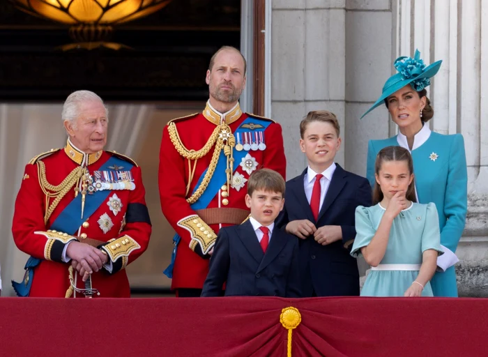 Regele Charles, Prințul William, Kate Middleton și copiii George, Charlotte și Louis foto profimedia jpg