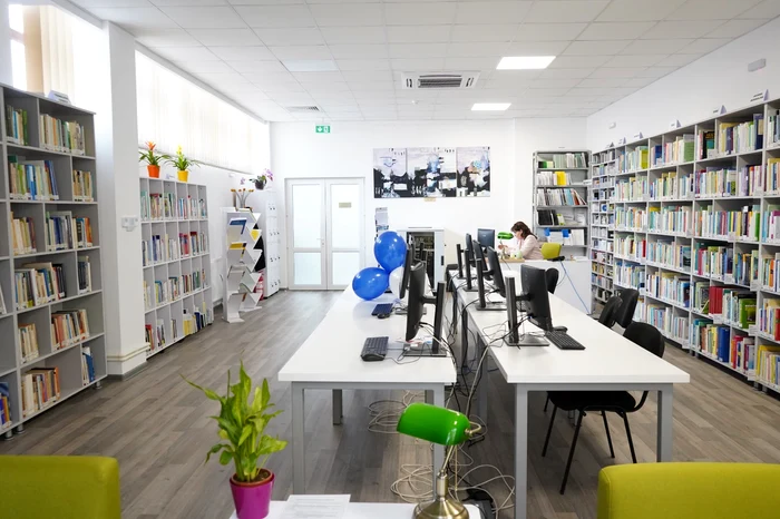 Biblioteca, reabilitată și dotată cu echipamente moderne FOTO: UDJ Galați