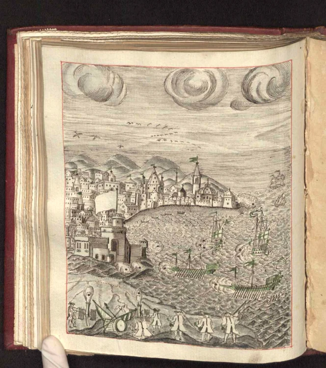 Sistemele de fortificații din secolul al XIV-lea, descrise într-un manuscris militar foarte rar (foto: Biblioteca Batthyaneum din Alba Iulia)