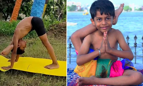 Pratyaksh Vijay yoga guinness world records jpg