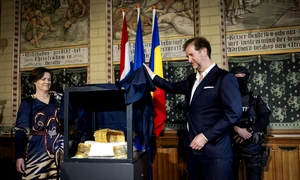 Primele imagini cu coiful de la Coțofenești găsit FOTO Profimedia