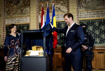 Primele imagini cu coiful de la Coțofenești găsit FOTO Profimedia