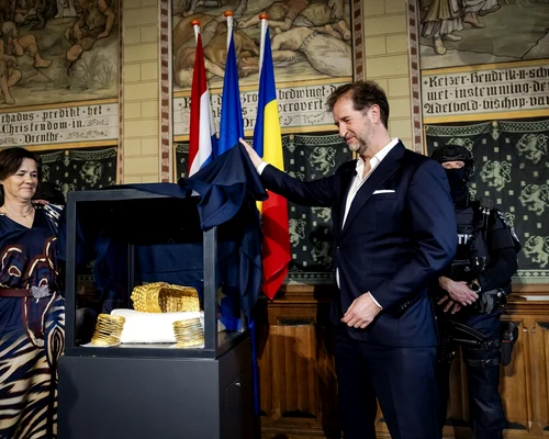 Primele imagini cu coiful de la Coțofenești găsit FOTO Profimedia