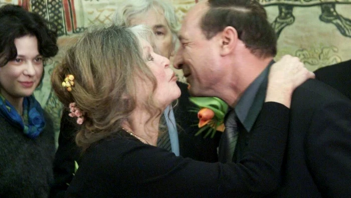 Brigitte Bardot și Traian Băsescu / foto: Mediafax