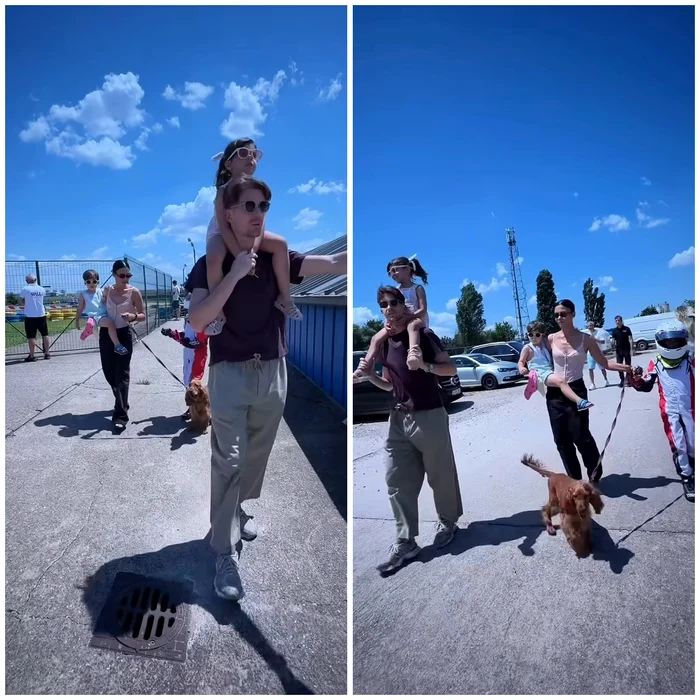 Andreea Popescu și Rareș Cojoc, din nou împreună de dragul copiilor/ sursa Instagram