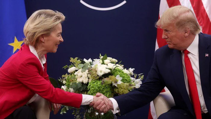 Ursula von der Leyen și Donald Trump FOTO: X