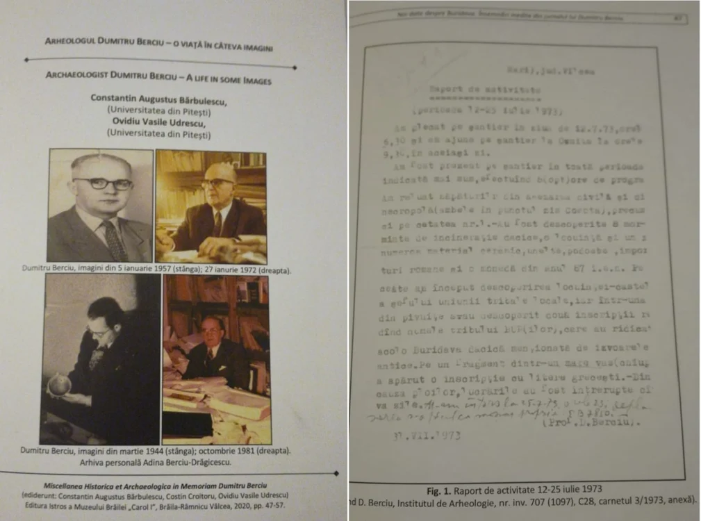 Arheologul Dumitru Berciu în imagini şi jurnalul său de însemnări Foto Miscellanea Historica et Archaelogica in Memoriam Dumitru Berciu